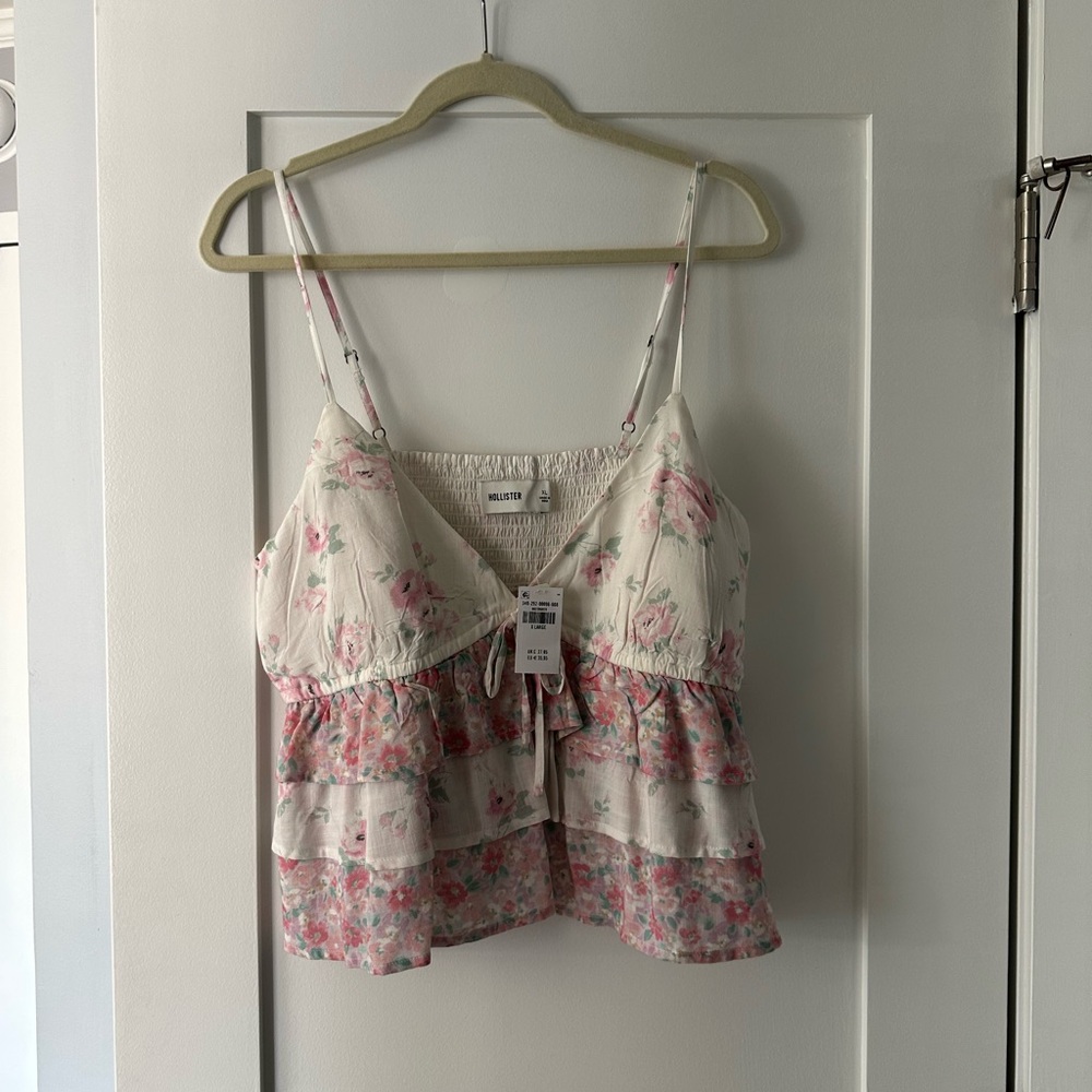 Hollister Pink Floral Camisole Top
